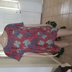 Evri 2x mixed media top jersey knit back with faux buttons poly front with …